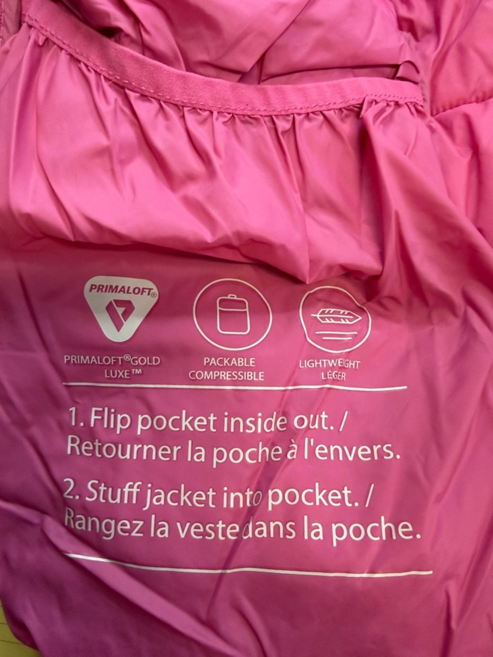 Lole NWOT Kids Packable Pink Hooded Puffer Jacket - Picture 9 of 11